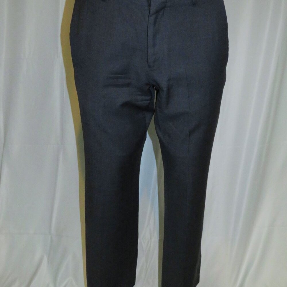 J. Crew Ludlow Tollegno Slate Blue Solid Knit Two Button Suit 36S - Picture 12 of 16